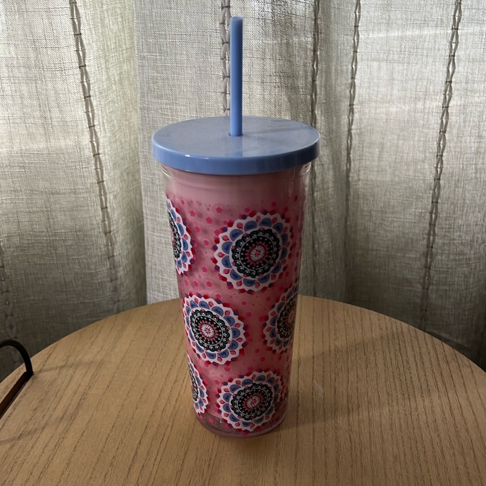 Vera Bradley Harry Potter Luna's Medallion Double Wall Tumbler with Straw